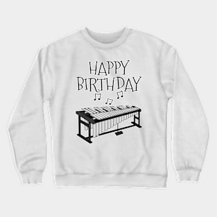 Vibraphone Happy Birthday Vibraphonist Percussion Musician Crewneck Sweatshirt